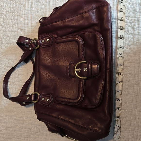 Coach Burgundy Satchel - Picture 7 of 9
